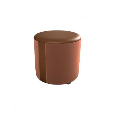Puff Decorativo Sala Descando Copenhage Premium Veludo Ferrugem Matrix