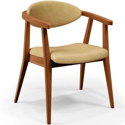 Poltrona Decorativa Para Sala De Estar E Recepção Cecília L02 Couríssimo Casco Fendi - Lyam Decor