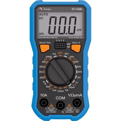 Multimetro Digital Et-1100b Azul/preto Minipa