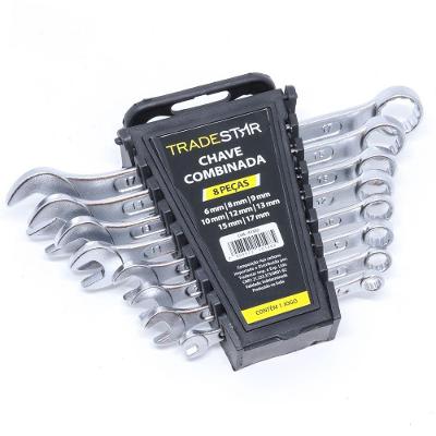 Jogo Chave Combinada 8 Peças 6 A 17mm  Tradestar