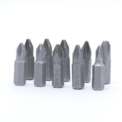 Kit Jogo Bits Ponteira 1-4 Philips Mini Ph2 S2 25mm 10 Pçs