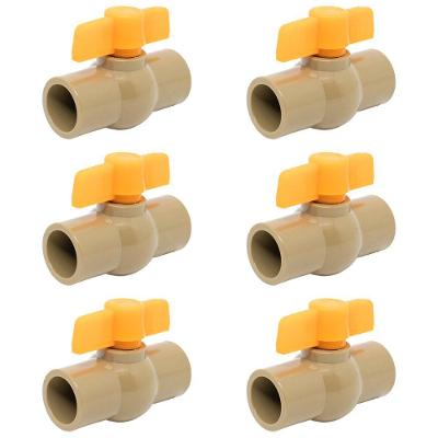 Kit 06 Registro Esfera Pvc Soldavel 1-2 50mm Tradestar
