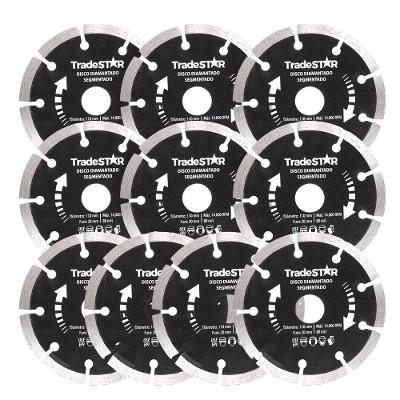 Kit 10 Discos Diamantado Segmentado 110x20mm