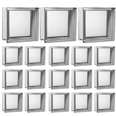 Kit 18 Tijolos Bloco De Vidro Transparente 19x19x8 Tradestar