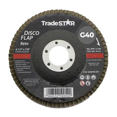 Kit C- 10 Disco Flap Reto Porcelanato Piso G 40 4.1-2 115