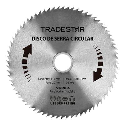 Disco Lamina Circular P- Madeira 110x20mm Makita 72 Dentes