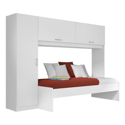 Cama Solteiro Com Colchão Incluso E Guarda-roupas/roupeiro Multimóveis Branca