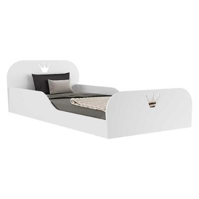 Cama Solteiro Montessoriana Com Colchão Incluso Encantada Multimóveis Branca
