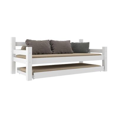 Bicama Madeira Maciça Com Colchões Inclusos Paris Multimóveis Cr4160 Branco
