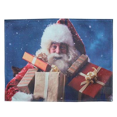Jogo Americano Estampa Natalina Papai Noel 2 Peças