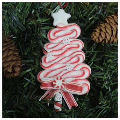 Kit 2 Enfeite Pendente Para árvore De Natal Pinheirinho 13,5cm