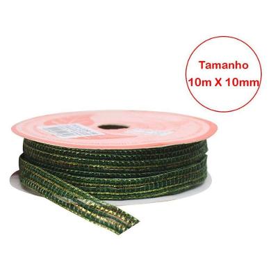 Rolo Fita De Juta Verde Natal Decoração Natalina 10mm X 10m