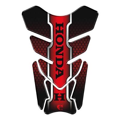 Adesivo Resinado Protetor De Tanque Moto Honda Vermelho Cor Vermelho