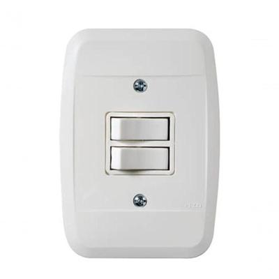 Interruptor Embutir Simples 2 T.s Branca 42100 - Pezzi