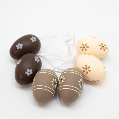 24 Ovos De Páscoa Florido Enfeitado Decorativo Enfeite Pendente
