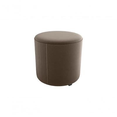Puff Decorativo Sala Descando Copenhage Premium Veludo Marrom Matrix