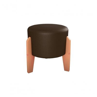 Puff Decorativo Descanso Luxo Orginal Premium Sintetico Marrom Matrix