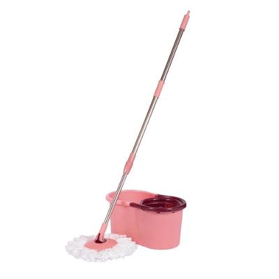 Mop Pocket Esfregão Lavanderia Limpeza Prática 360° Mor Rosa
