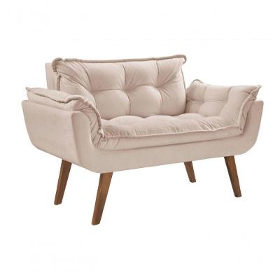 Poltrona Namoradeira Opalla 2 Lugares Suede Dsalla