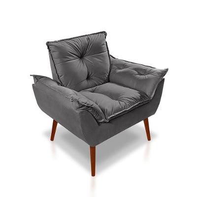 Poltrona Opala Luxo Suede Grafite