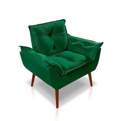 Poltrona Opala Luxo Suede Verde