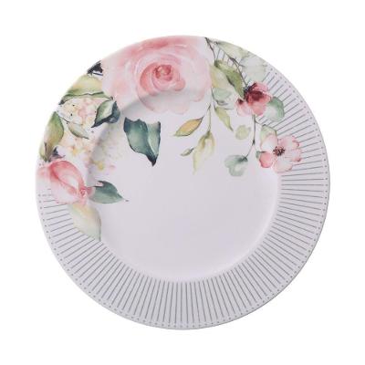 Prato Raso Tramontina Ornatta Porcelana Decorada 28cm Tramontina
