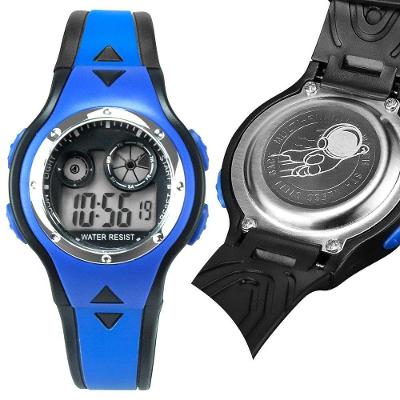 Qualidade Premium Infantil + Relogio Digital Ajustavel Criança Menino Alarme Led Original Azul Preto