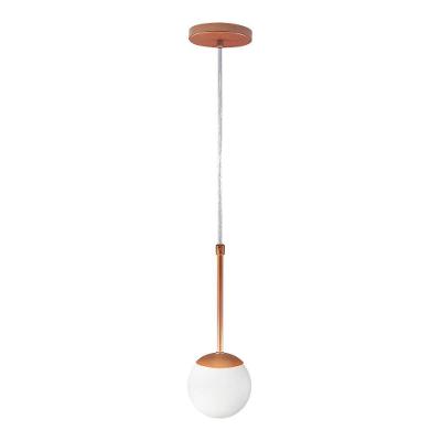 Pendente Globo Esfera De Vidro 12cm - Bronze - Vidro Branco