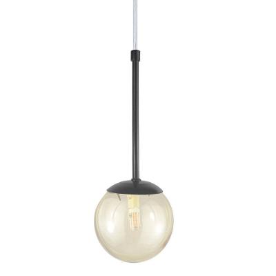 Pendente Globo Esfera De Vidro 12cm - Preto - Vidro âmbar