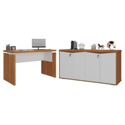 Mesa E Balcão 4 Portas Nobres Freijó Branco