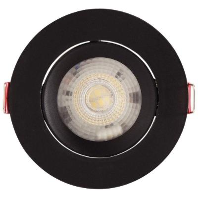 Spot Led Tramontina Redondo 3k 6500k Preto Luz Branca Tramontina