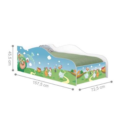 Mini Cama Like Fazendinha Encantada Infantil Com Colchão