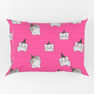 Porta Travesseiro Fronha Avulsa Gatinhos 70cm X 50cm - Estampa Digital Gato Pet