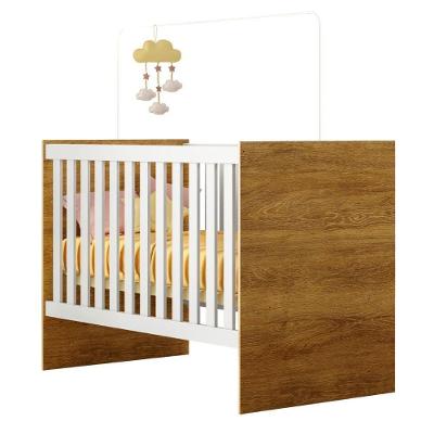 Berço Com Suporte Mosquiteiro Life Tigus Baby Branco Madeirado Ypê