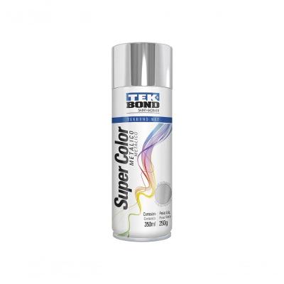 Tinta Spray Tekbond Metalico Cromado 350ml-250g