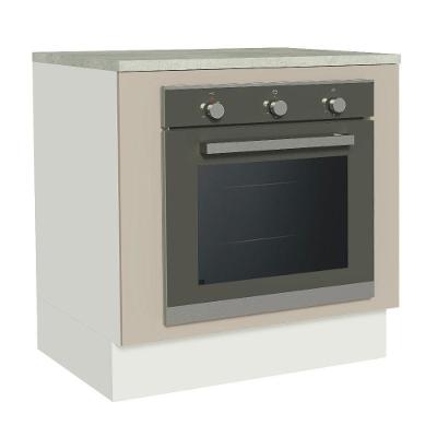 Balcão Forno Embutir 80x60cm Com Tampo Branco/crema