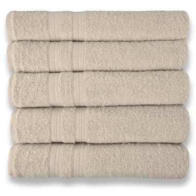 Kit 5 Toalhas Super Grossa E Felpuda 80x150cm Camurça Beka