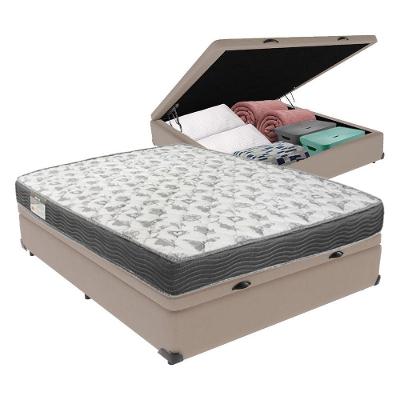 Cama Box Com Baú Ortobom Iso100 Bege D33 Cor:bege