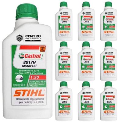 Kit 10Un De Óleo 2T Stihl 500Ml Lubrificante De Roçadeiras