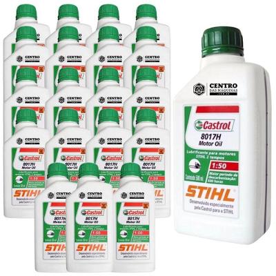 Kit 20 Unidades De Óleo 2T Castrol Stihl 500Ml Lubrificante