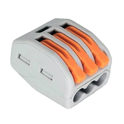 Kit Conector Tipo Borne De Emenda 3 Entradas 20 Peças