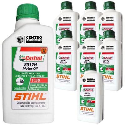 Kit Com 8Un De Óleo 2T Stihl 500Ml Lubrificante De Roçadeiras