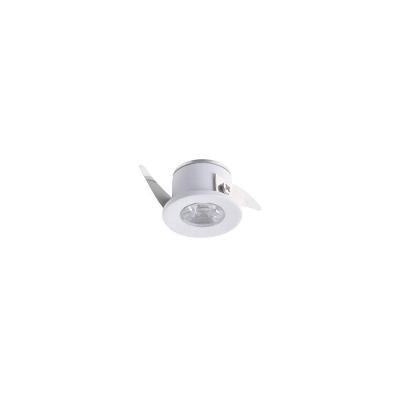 Spot De Embutir Para Móvel Nordecor Elysa Redondo Led 1w Bivolt Branco 3000k Luz Amarela