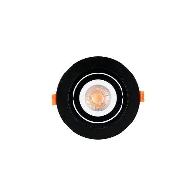 Spot De Embutir Plano Mbled Para 1 Lâmpada Mr16 Redondo Preto