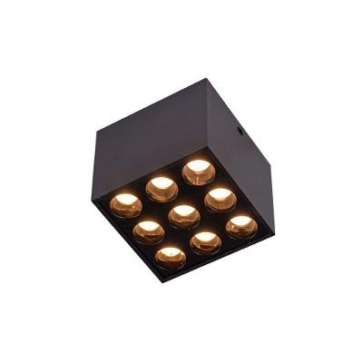 Spot De Sobrepor Nordecor Powerus Led 18w Bivolt Preto 3000k Luz Amarela