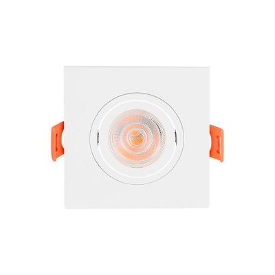 Spot De Embutir Plano Mbled Para 1 Lâmpada Par 30 Quadrado Branco