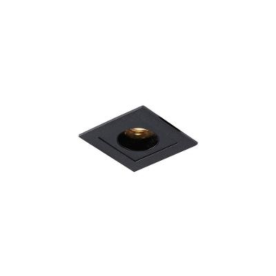 Spot De Embutir Nordecor Powerus Led 2w Bivolt Preto 3000k Luz Amarela