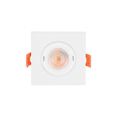 Spot De Embutir Plano Mbled Para 1 Lâmpada Par 20 Quadrado Branco
