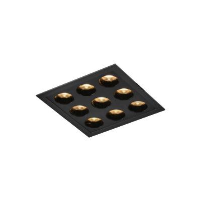 Spot De Embutir Nordecor Powerus Led 18w Bivolt Preto 3000k Luz Amarela