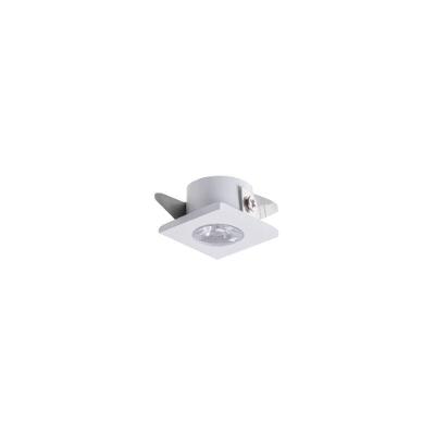 Spot De Embutir Para Móvel Mbled Elysa Quadrado Led 1w Bivolt Branco 3000k Luz Amarela